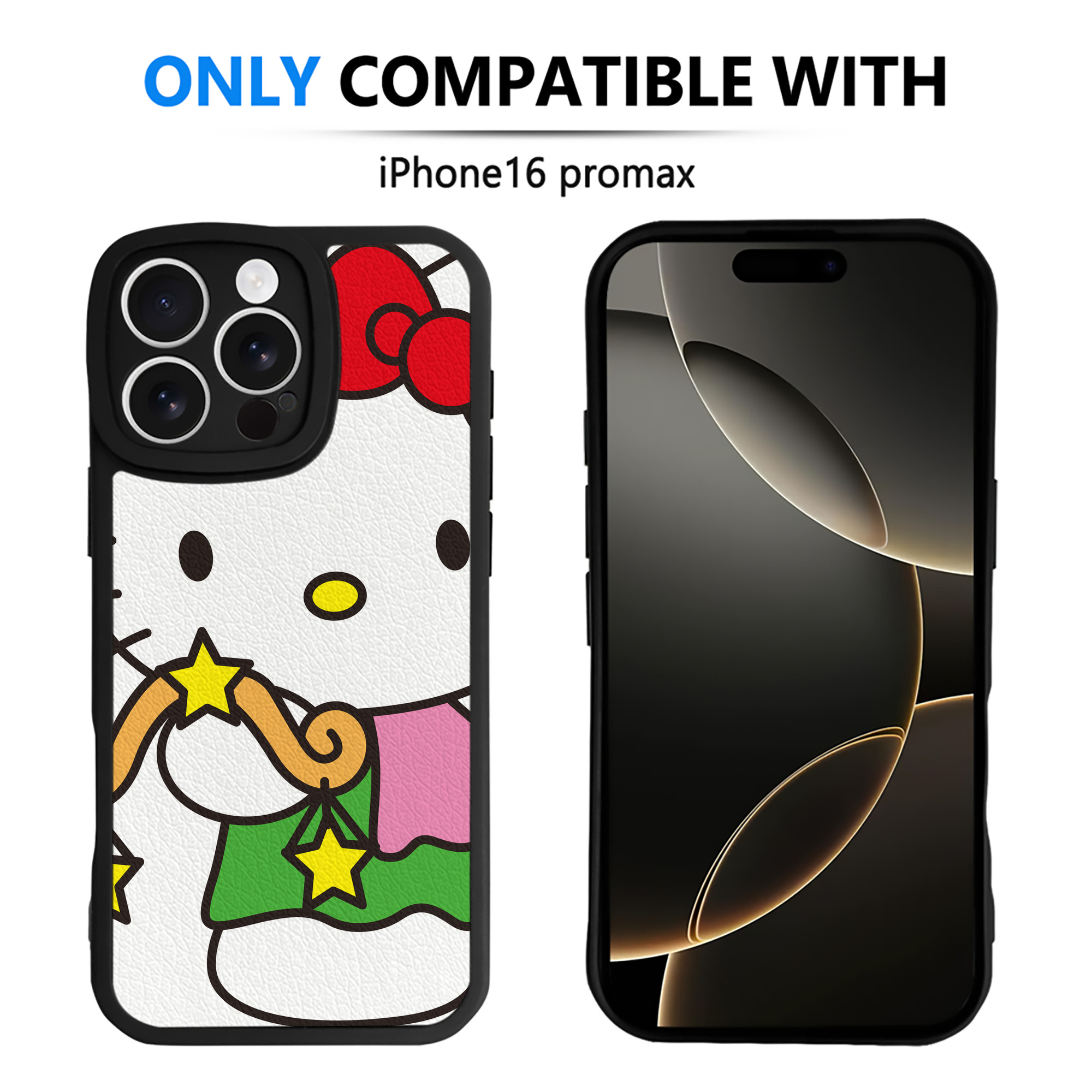 （画像用） Hello Kitty ハローキティ 【iPhone 16シリーズ対応】シリコンスマホケース（レザー調） 材質：シリコン